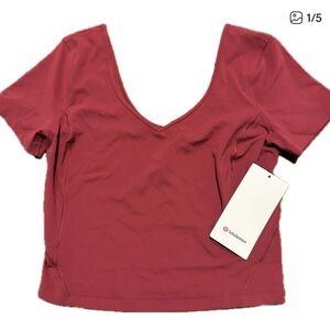 Lululemon Align Tee Pomegranate
